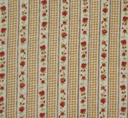 Linen Look - Ditsy Rose - Amber