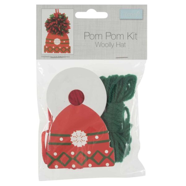 Pom Pom Decoration Kit - Woolly Hat