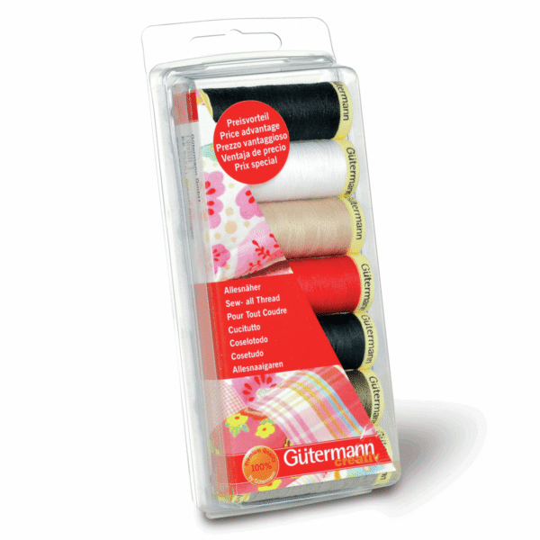 Gutermann Thread Set: Sew-All: 7 x 100m: Assorted