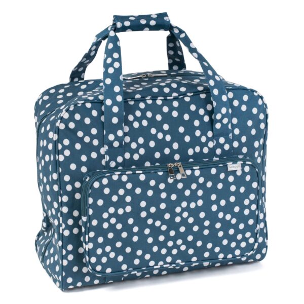 Sewing Machine Bag - Matte PVC - Teal Spot