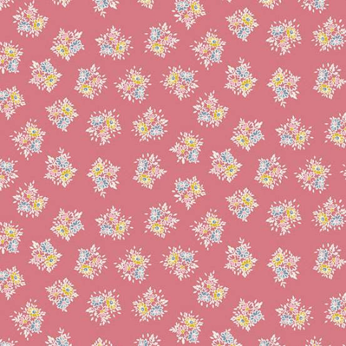 Makower Fabric – Petite Fleur Posy Pink