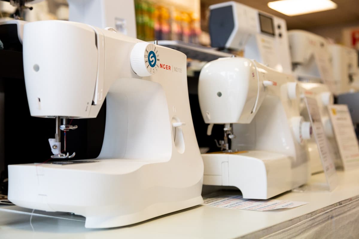 Multiple Sewing Machines in Sewing Direct Workshop