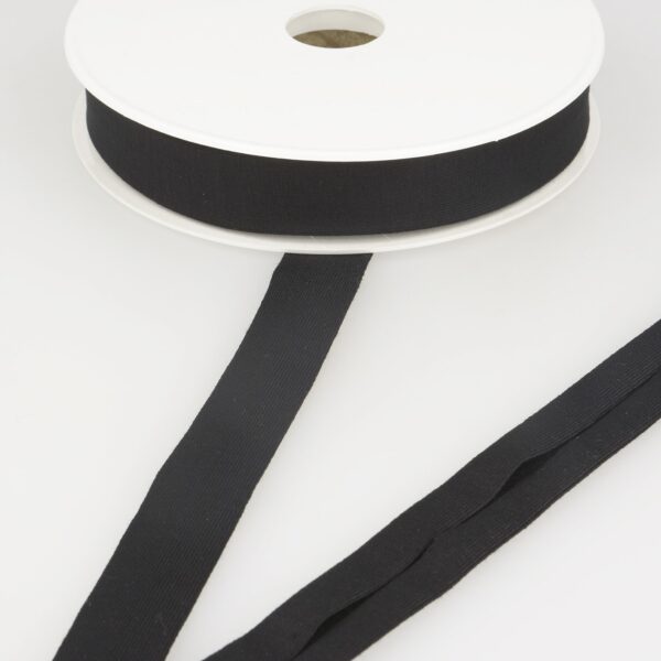 20mm Stretch Jersey Bias Binding - Black (014)