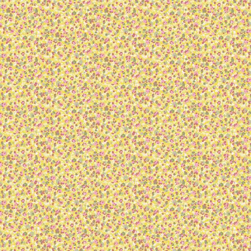 Makower Fabric - Petite Fleur Yellow Petals