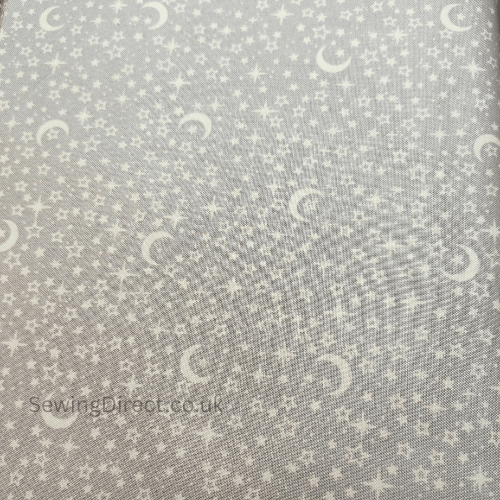Makower Fabric - Little one Stars Grey