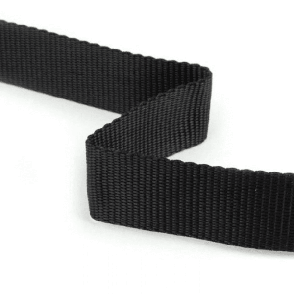 Bag Webbing - 25mm Polypropylene - Black