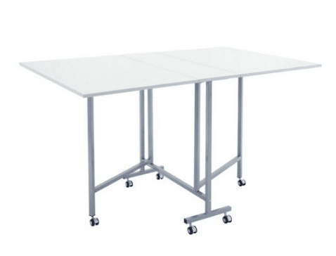 Craft and Cutting Table - Silver and White