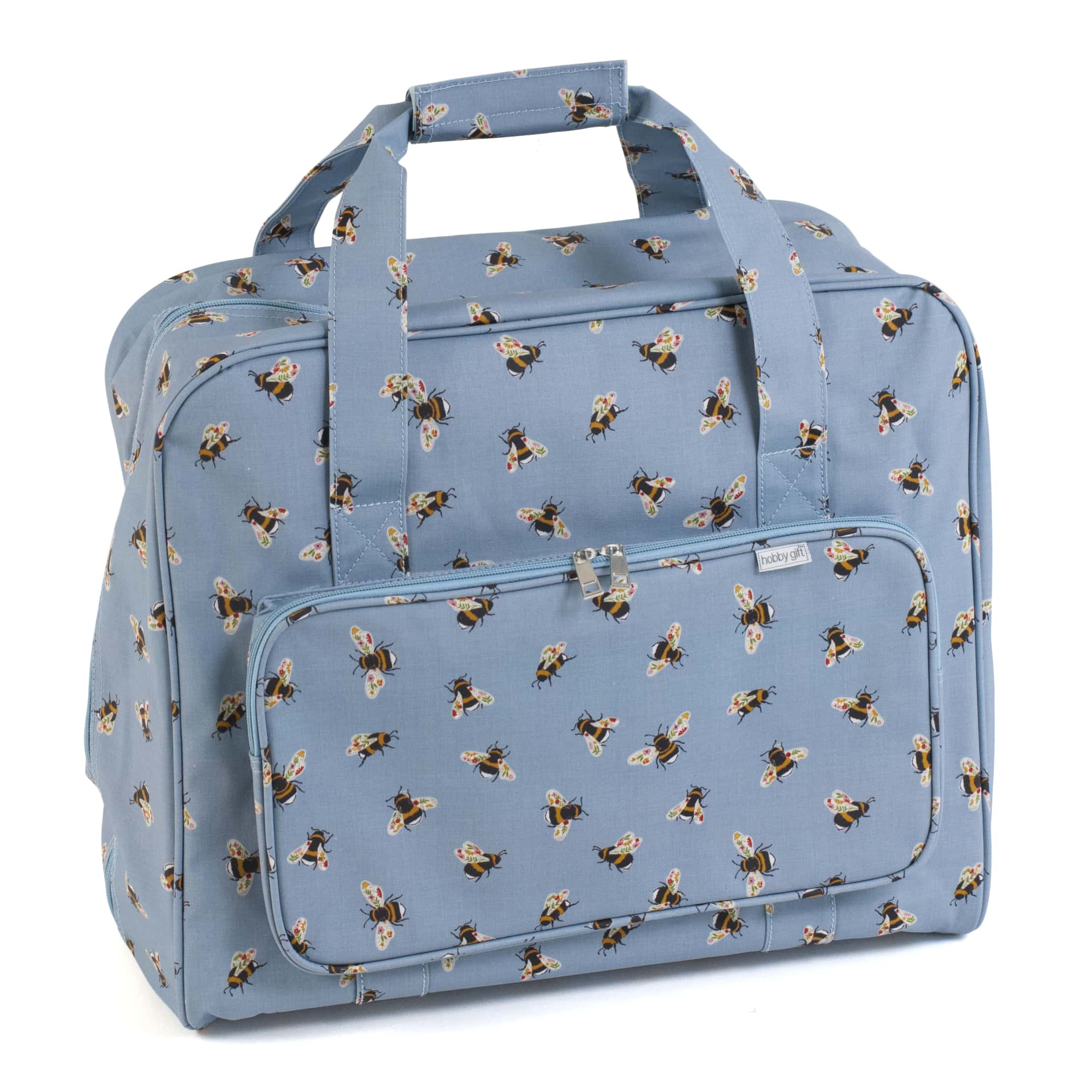 Sewing Machine Bag - Matte PVC - Blue Bee