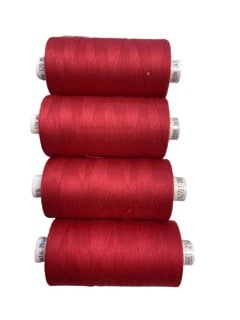 Moon Thread 1000m Pack of 4 - red